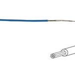 Montagesnoer 0,50mm blauw 5 meter
