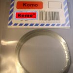 Verzilverd koperdraad 1,5mm ca 2mtr