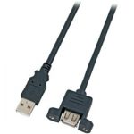 USB 2.0 verlengkabel met bevestiging