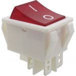 Wipschakelaar 2x aan/uit met neon rood