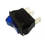 Wipschakelaar 12 volt 20 ampere blauw