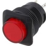 Druktoets 1xmaak 1,5A 250V 18x18mm