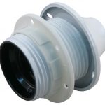 Lamphouder E27 wit met ring en ring
