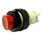 Drukschakelaar 1xmaak 1xverbreek rood