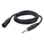 XLR male naar jack 3 mtr