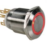 R1900R Drukschakelaar met LED rood