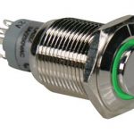 R1710G Drukschakelaar met LED groen