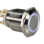 R1900W Drukschakelaar met LED wit