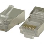 RJ45 connectoren voor solid STP CAT 6 kabels 10 stuks