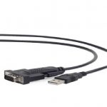 USB naar DB9M seriele poort converter kabel, zwart, 1.5 meter