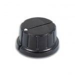 Knop zwart met witte punt 20mm