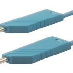 Meetsnoer ø4mm Siliconen 1mm²/16A - 100cm - blauw