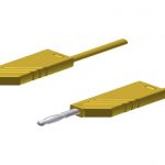 Meetsnoer ø4mm Siliconen 1mm²/16A - 100cm - geel