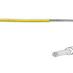 Montagekabel meeraderig geel rol 100mtr