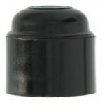 Fitting E27 zwart glad