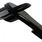 Randaarde stekker plat zwart