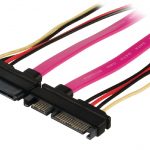 Interne Stroom-/ SATA kabel SATA 22-Pins Male - SATA 22-Pins Fem