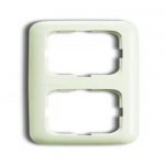 Busch Jaeger afdekraam 2 voudig creme