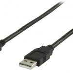 USB 2.0 USB A male - USB micro B male kabel 5,00 m zwart