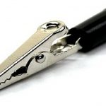 Krokodillebek 4mm half-geisoleerd zwart