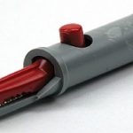 Krokodillebek 4mm geisoleerd - rood