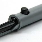 Krokodillebek 4mm geisoleerd - zwart