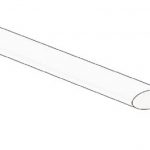 Krimpkous 6,4mm wit