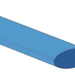 Krimpkous 25,4mm blauw