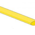 Krimpkous 6,4mm geel