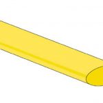 Krimpkous 9,5mm geel