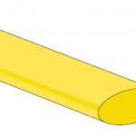 Krimpkous 12,7mm geel