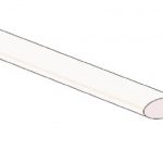 Krimpkous 6,4mm transparant