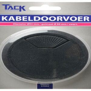 Kabeldoorvoer zwart diameter 95mm