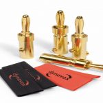 Vergulde banaanstekker set 4st