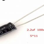 Elco 2,2uF 100v 5x11mm