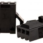 Female connector SMP 3 polig kabeldeel