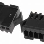 Female connector SMP 5 polig kabeldeel