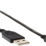 USB 2.0 kabel met haakse mini USB