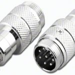 8 polige male ronde stekker metaal