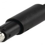Mini DIN connector 8 polig male