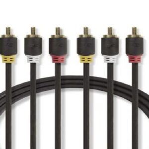 Composiet videokabel 3x tulp / RCA