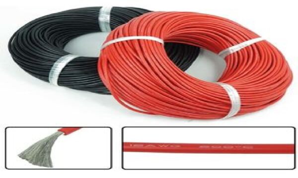 Siliconen meetkabel 0.75mm2 rood