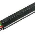 Modulair telefoonsnoer 4 aderig zwart