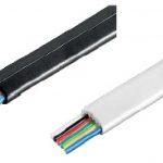 Modulair telefoonsnoer 6 aderig plat wit