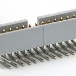 Boxheader print haaks 2,54mm 14-polig