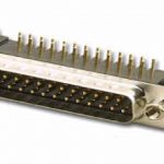 Sub-D connector print haaks 2,54mm male - 15-polig