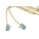 Telefoonkabel RJ11 5 meter wit