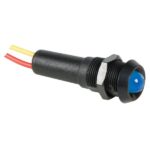 Ronde signaalledlamp 12 volt blauw