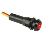 Ronde signaalledlamp 12 volt rood