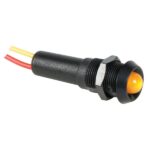 Ronde signaalledlamp 12 volt geel